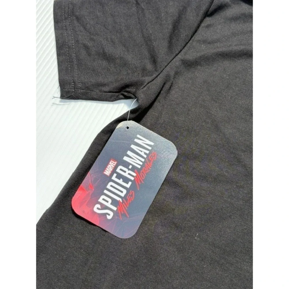 Marvel Spider-Man Miles Morales Boys 3pc Set Shirt Joggers Shorts Size 8 School